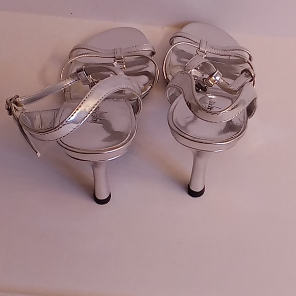 Jacqueline Ferar Wedding Cocktail Size 7M metallic silver color #112 - Picture 3 of 9